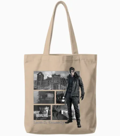 Resident Evil Requiem Leon Fp Tote Bags - Natural