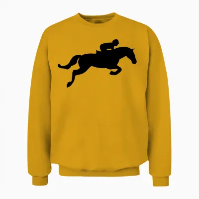 Horse Jump Unisex Sweatshirt - Gold