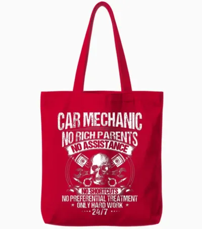 Car Mechanic/mechanics/hard Work/gift/present Tote Bags - Red