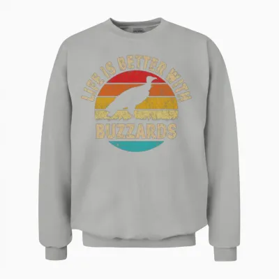 Life Is Better with Buzzards Unisex Sweatshirt - Ash