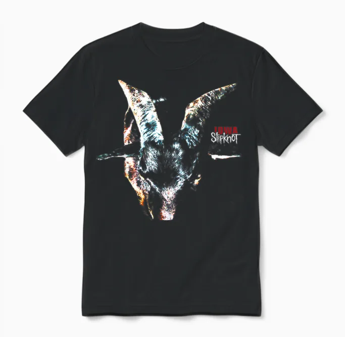 Offizielles Slipknot Iowa T-Shirt - Schwarz, Kurzarm, Unisex, Klein, Klassische Passform, Musik, Slipknot Fans Unisex T-Shirt in Black