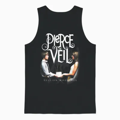 Official Machines Pierce the Veil Selfish Unisex Tank Top - Black