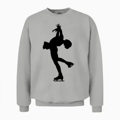Ice Skating Unisex Sweatshirt - Ash