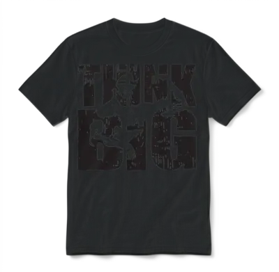 Think Big (arnold Schwarzenegger) Unisex T-Shirt - Black