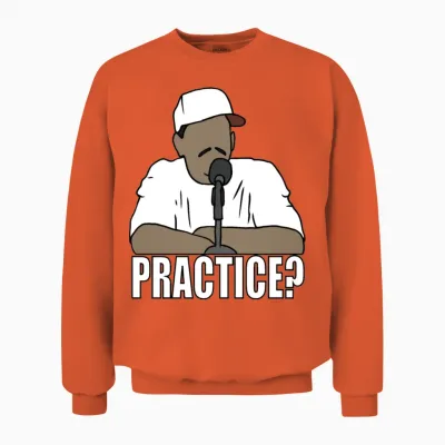 Allen Iverson Practice Unisex Sweatshirt - Orange