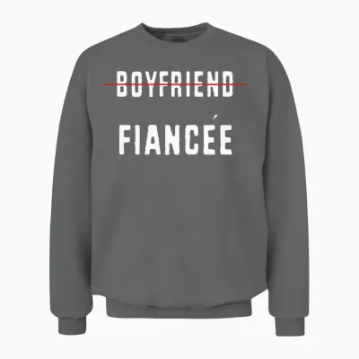 Couple Engagement Engaged Men Funny Fiancee Unisex Sweatshirt - Graphite Heather