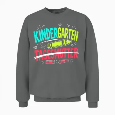 Hallo Kindergarten Tschüss Tagesmutter Kindergartenkind Unisex Sweatshirt - Graphite Heather