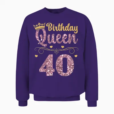 40. Königin Geburtstag 40 Years Forty Unisex Sweatshirt - Purple