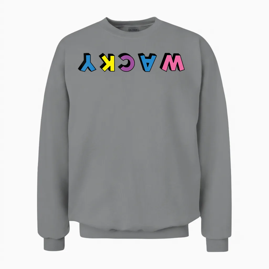 Wacky Costume Mismatch Day Outfit Unisex Sweatshirt in Sport Grey