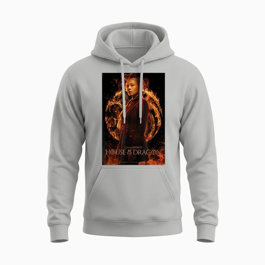 House of the Dragon Rhaenyras Unisex Hoodie in Ash