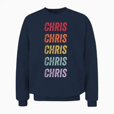 Chris T-Shirt, Black, S Unisex Sweatshirt - Navy