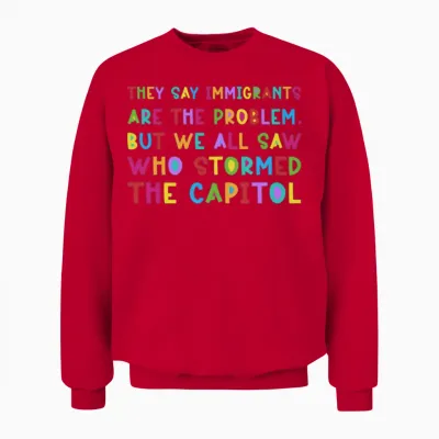 We All Saw Who Stormed the Capitol Unisex Sweatshirt - Red