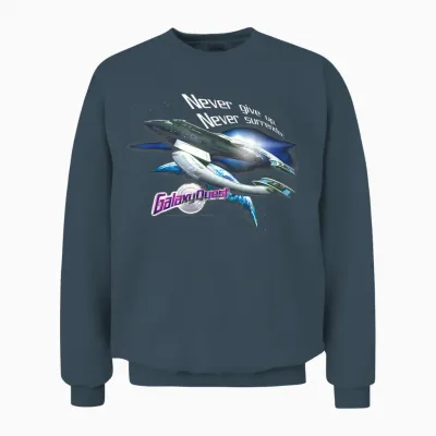 Galaxy Quest Never Surrender Unisex Sweatshirt - Dark Heather