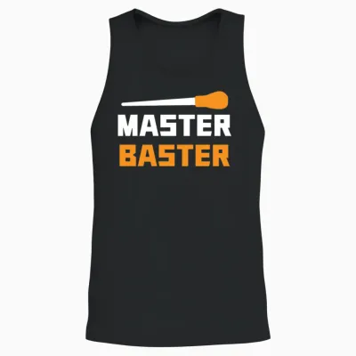 Master Baster Funny Thanksgiving Unisex Tank Top - Black