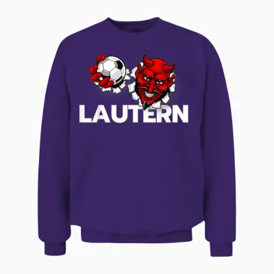 Football Lautern Verein Kaiserslautern Lautre Stadt Pfalz T-Shirt, Black Unisex Sweatshirt - Purple