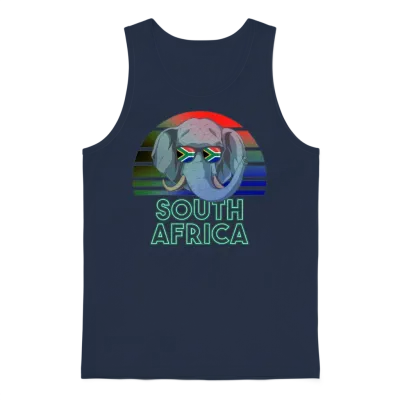 South Africa Unisex Tank Top - Navy