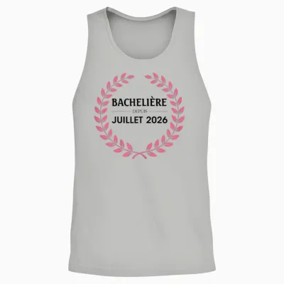 Bachelière 2026 Félicitations Réussite Bac Souvenir Fille Unisex Tank Top - Ash