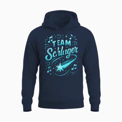 Team Schlager Party Music Apres Ski Unisex Hoodie - Navy