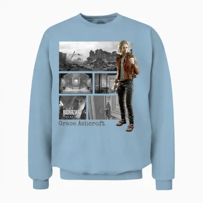 Resident Evil Requiem Grace Bp Unisex Sweatshirt - Light Blue