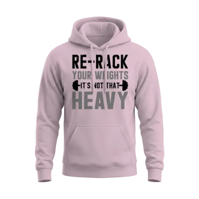Gym Etiquette and Hygiene Essentials Unisex Hoodie - Light Pink