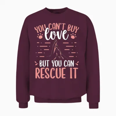 Dog Rescue Shetler Dog Adopt Dogs Animal Rescue Unisex Sweatshirt - Maroon