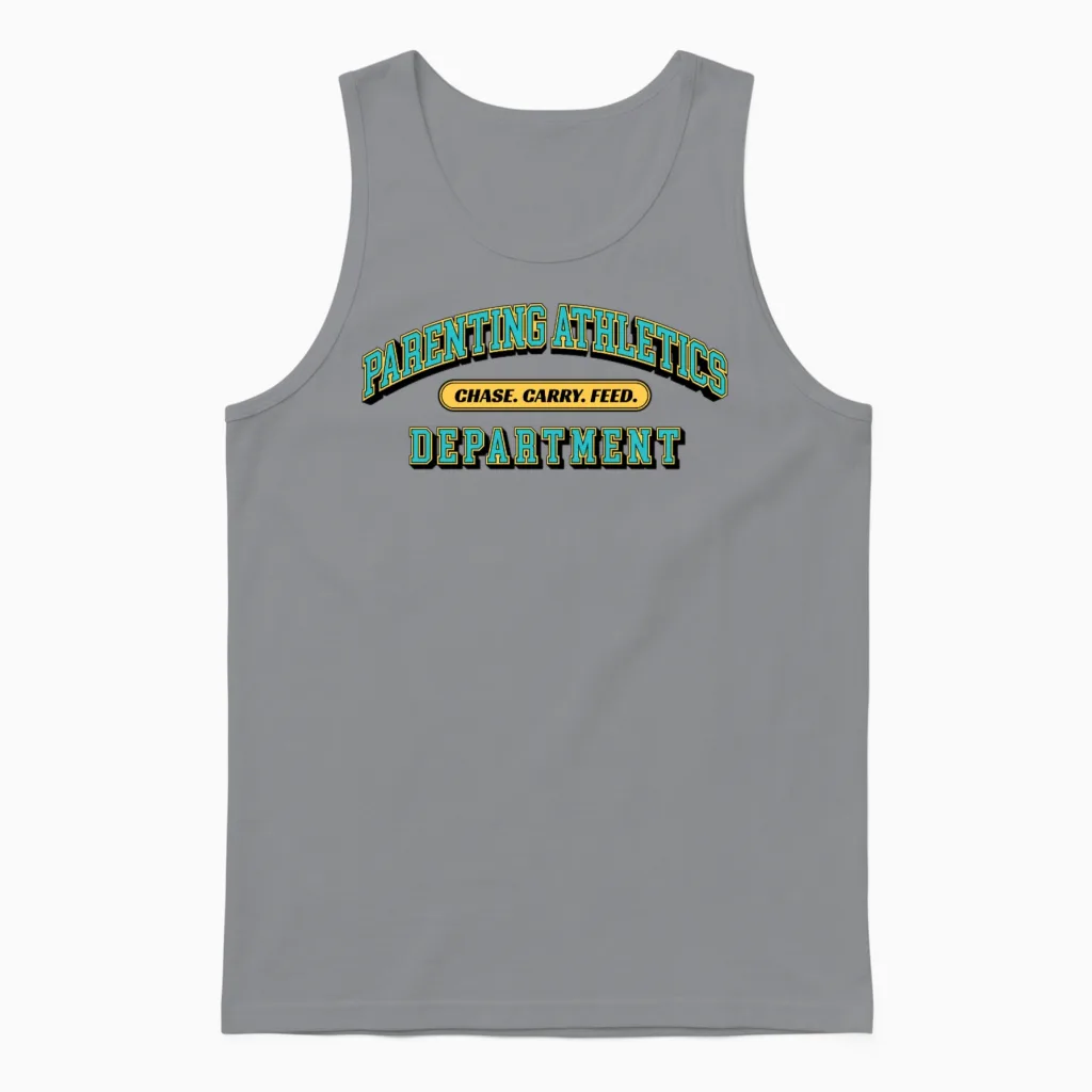 Parenting Athletics β Chase Carry Feed Unisex Tank Top in Sport Grey