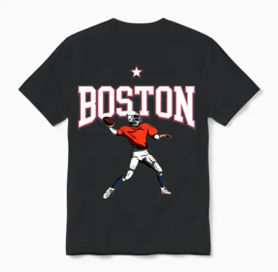 Boston Retro Sports Edition Unisex T-Shirt - Black