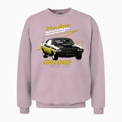 Dodge Challenger 340 Sixpack Unisex Sweatshirt - Light Pink