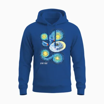 Star Trek Original Series Starry Night Paint Unisex Hoodie - Royal