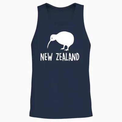 New Zealand Kiwi Unisex Tank Top - Navy