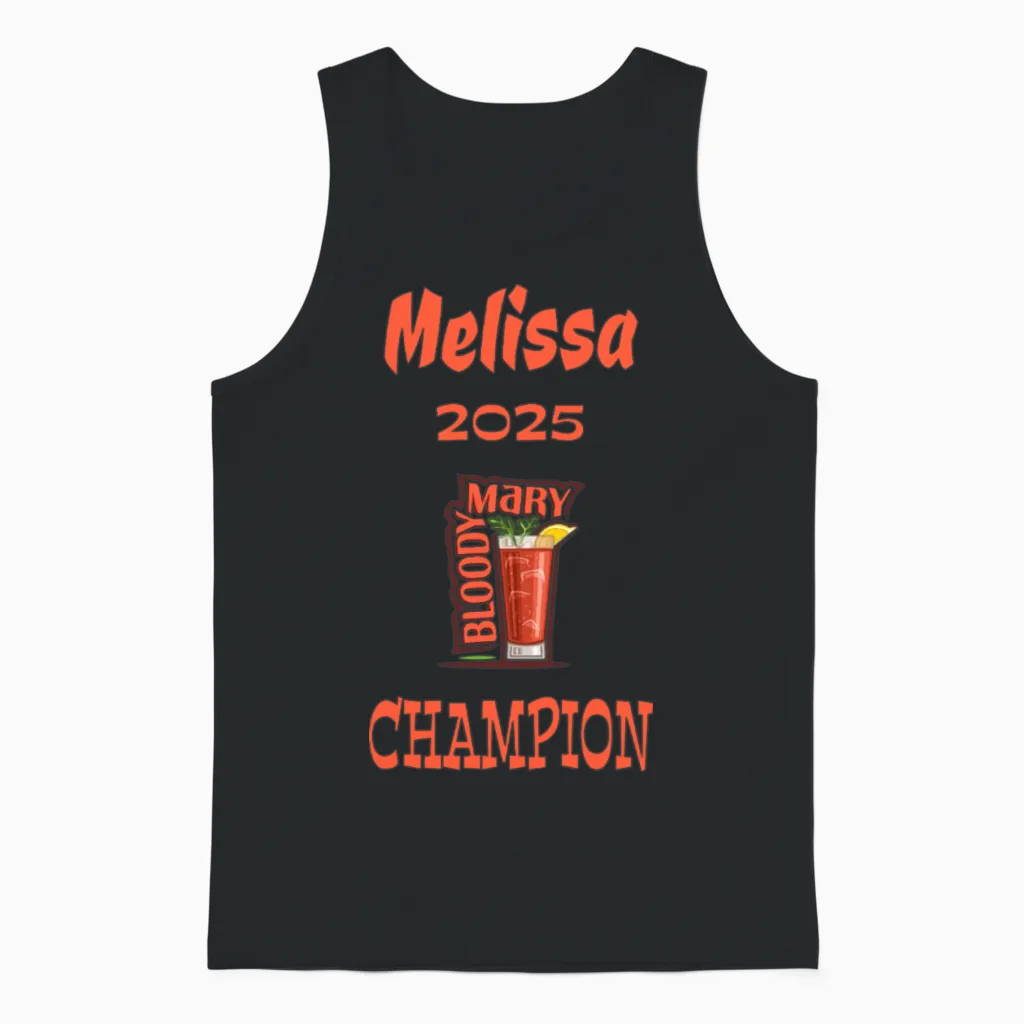 Melissa 2025 Unisex Tank Top in Black