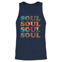 Soul Retro Unisex Tank Top - Navy – 2