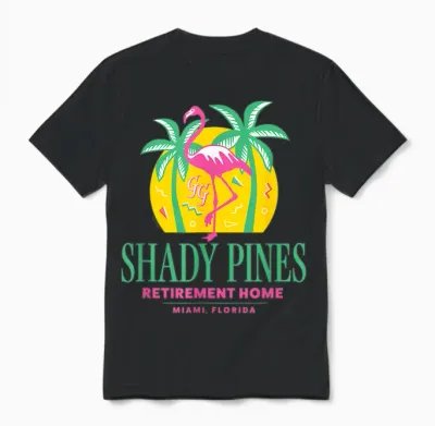 The Golden Girls - Shady Pines Retirement Home Unisex T-Shirt - Black