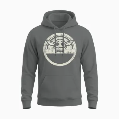 Star Wars the Mandalorian Grogu Floating Pod Unisex Hoodie - Graphite Heather