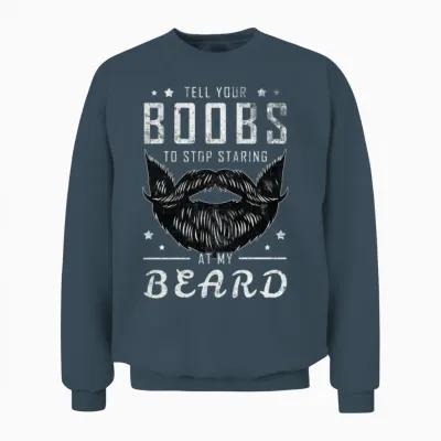Beard Funny Saying, Bearded Dirty Gift Idea Unisex Sweatshirt - Dark Heather