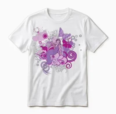 Retro Lady Unisex T-Shirt - White