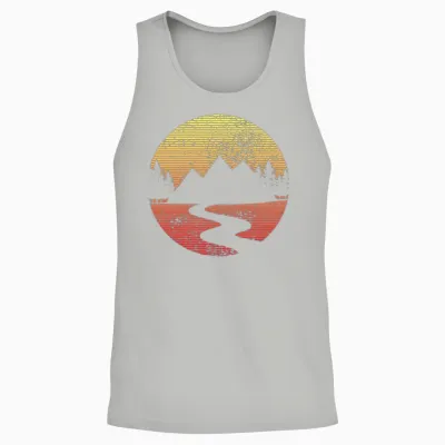 Hiking Unisex Tank Top - Ash
