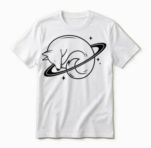 Lovely Space Unisex T-Shirt in White