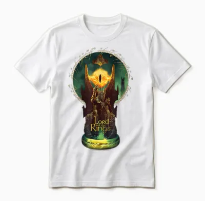 Wb 100: the Lord of the Rings the Eye of Sauron Unisex T-Shirt - White