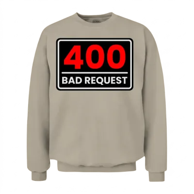 400 Bad Request in Red, Greyish White and Black Unisex Sweatshirt - Sand