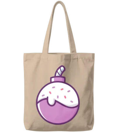 Classic Retro Gaming Bomb Tote Bags - Natural