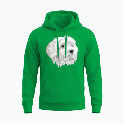 Maltese Dog Unisex Hoodie - Irish Green