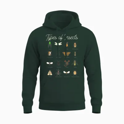 Entomology Biology Insect Types Unisex Hoodie - Forest
