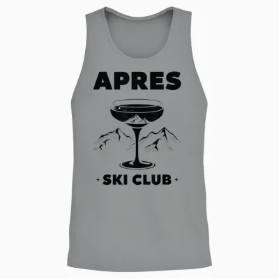 Après Ski Club Winter Party T-Shirt, White Unisex Tank Top - Sport Grey