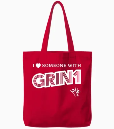 I Love Someone with Grin1 Tote Bags - Red