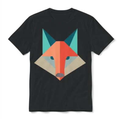 Fox Unisex T-Shirt - Black