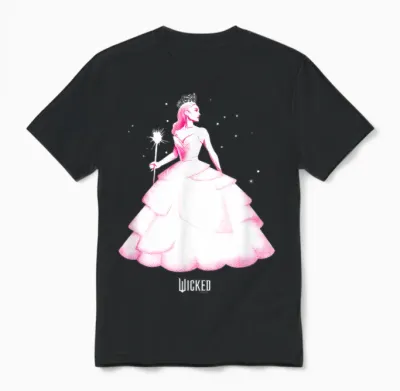 Wicked Glinda Tonal Pose Unisex T-Shirt - Black