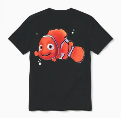 Pixar Finding Nemo Nemo Ocean Unisex T-Shirt - Black