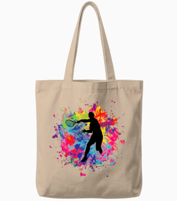 Tennis Tote Bags in Natural