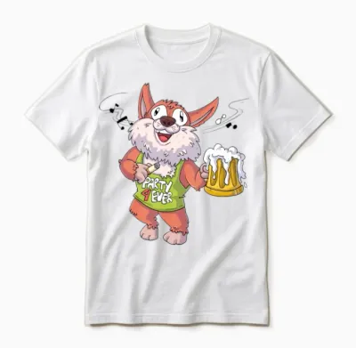 Party Dog / Dog Party Unisex T-Shirt - White